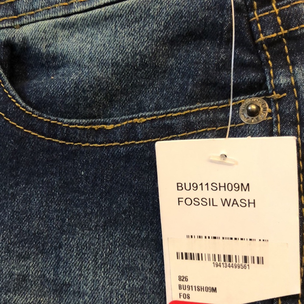 Buffalo Parker Slim Fit Jeans Shorts in Fossil Wash size 16 🤩 K1 - Picture 11 of 14